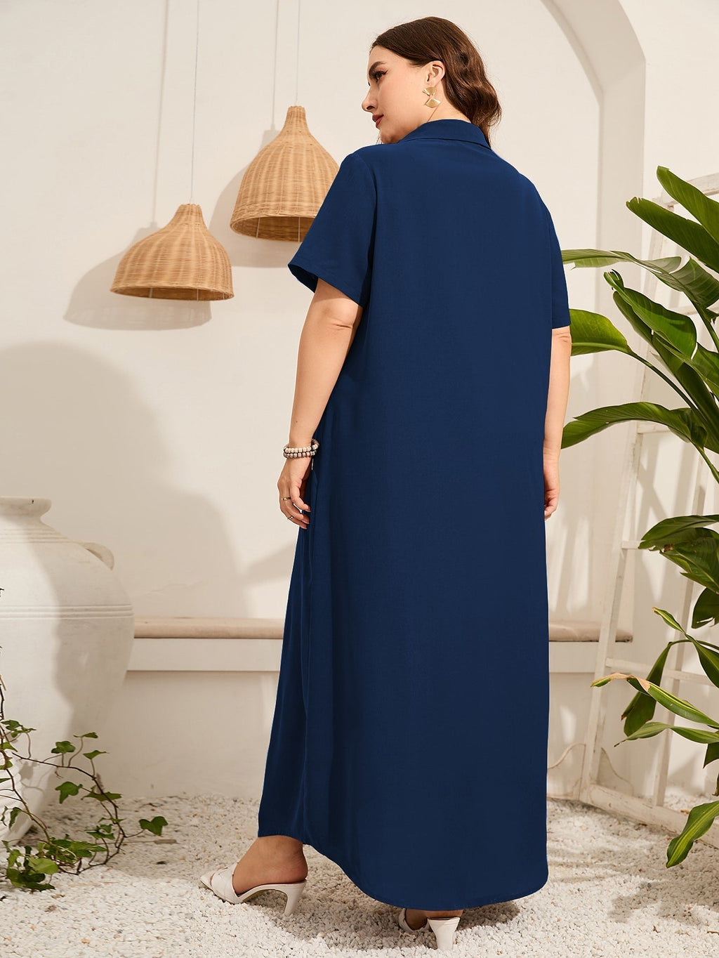 Vestido com botões