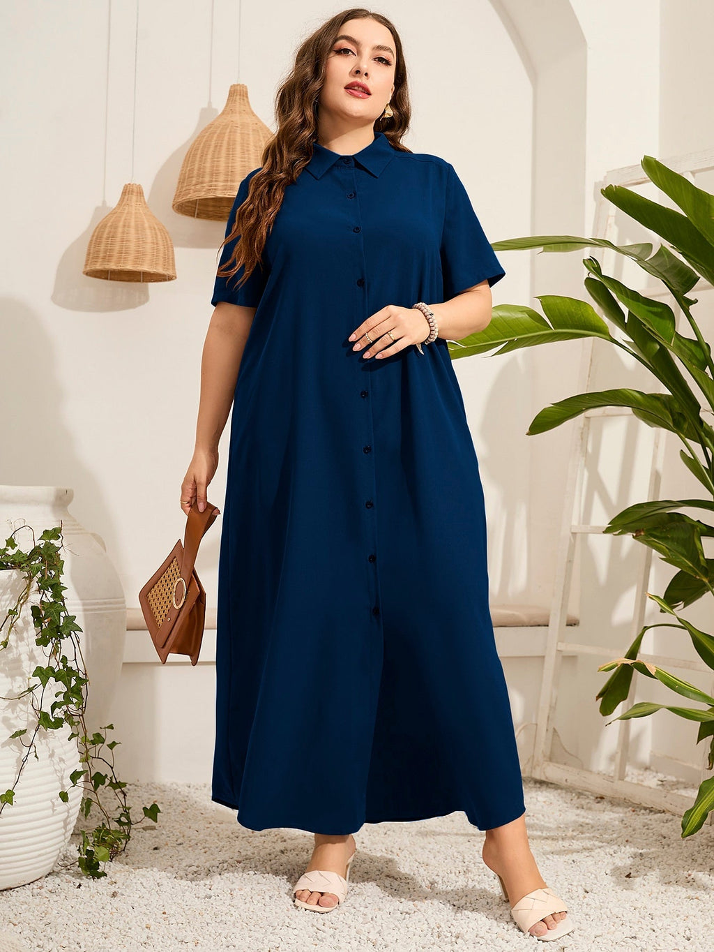 Vestido com botões