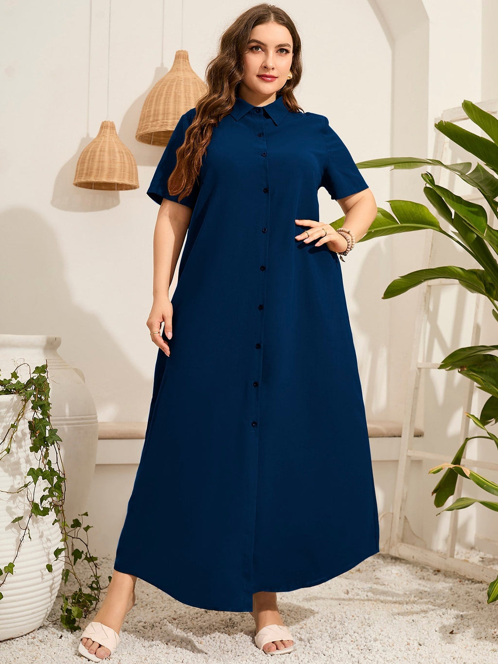 Vestido com botões