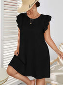 Vestido manga borboleta