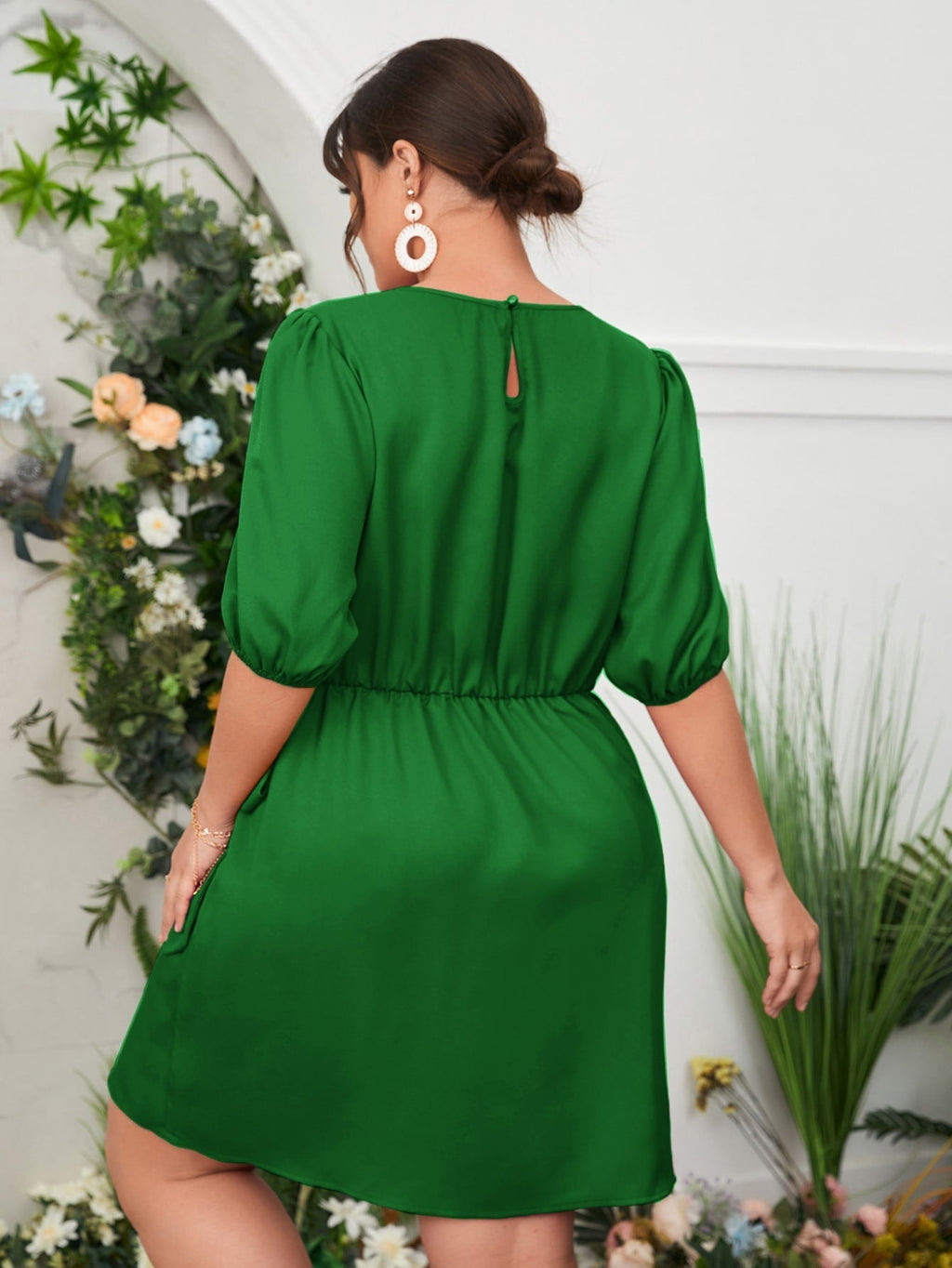 Vestido com transpasse