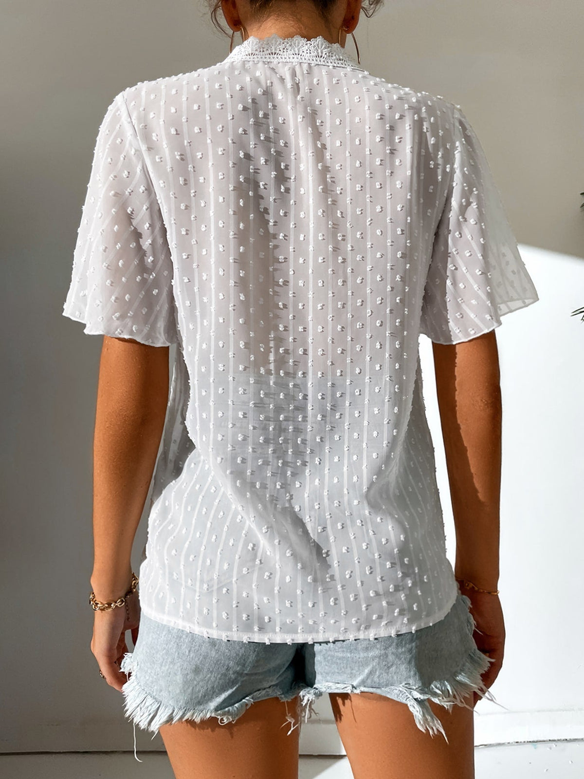 Blusa ponto suíço