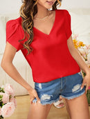 Blusa manga pétala