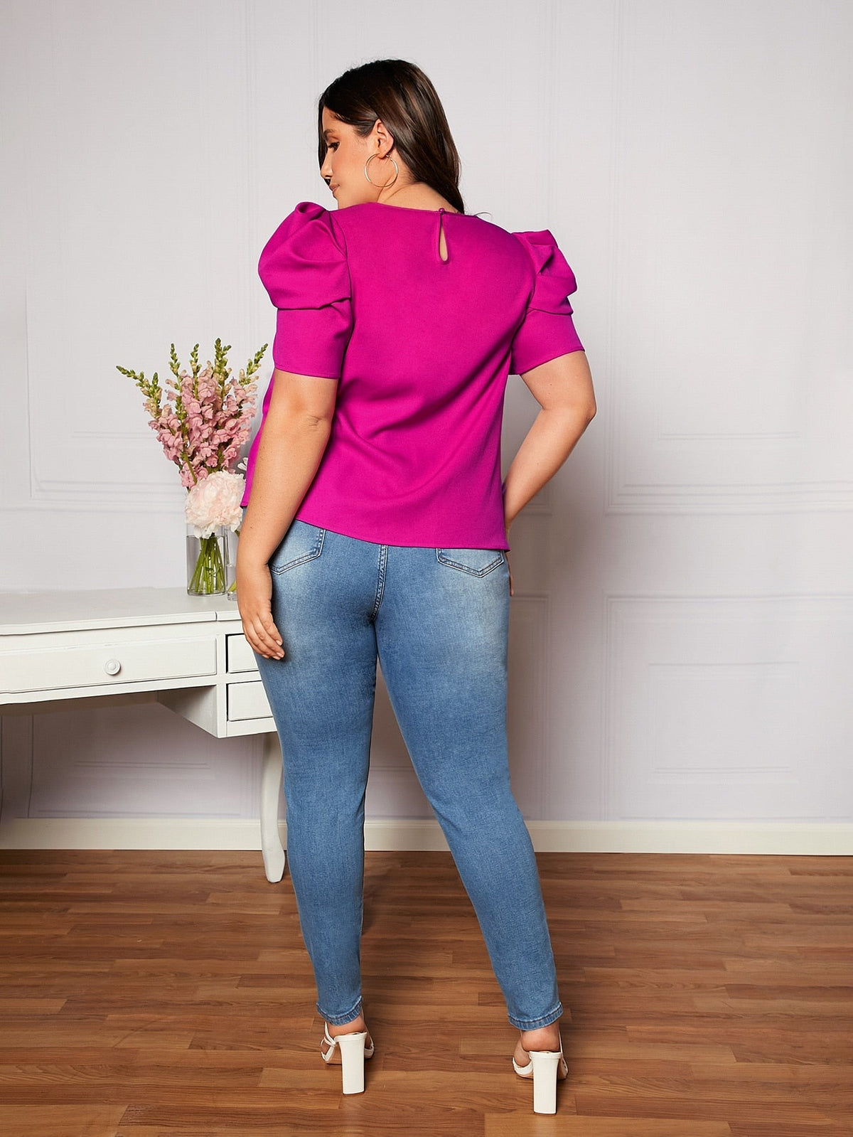 Blusa manga bufante