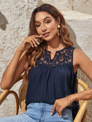 Blusa decote com renda