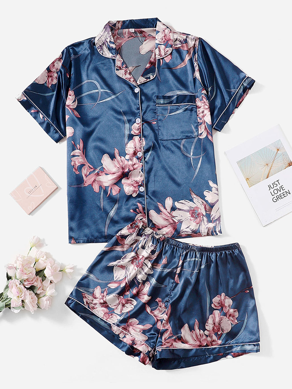 Conjunto de Pijama de cetim