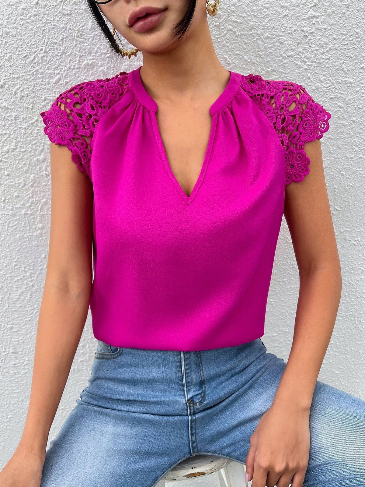 Blusa Renda Guipura