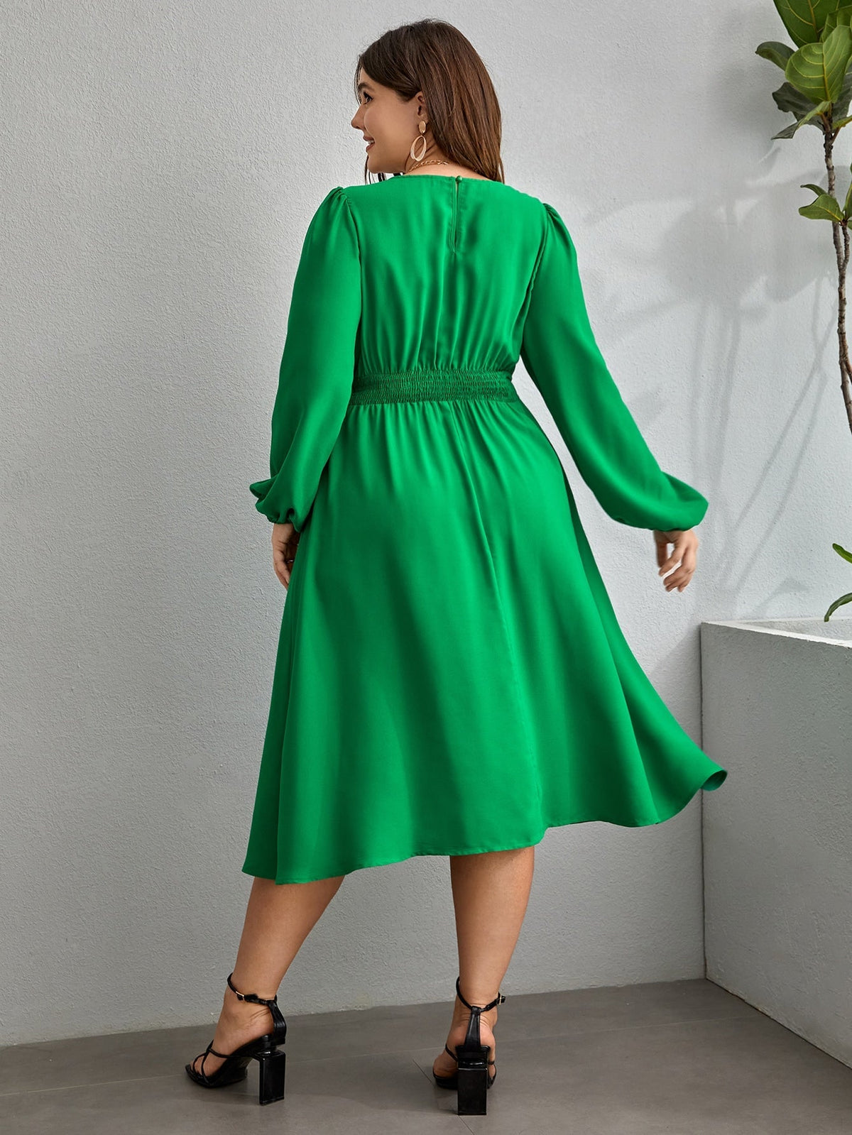 Vestido manga longa