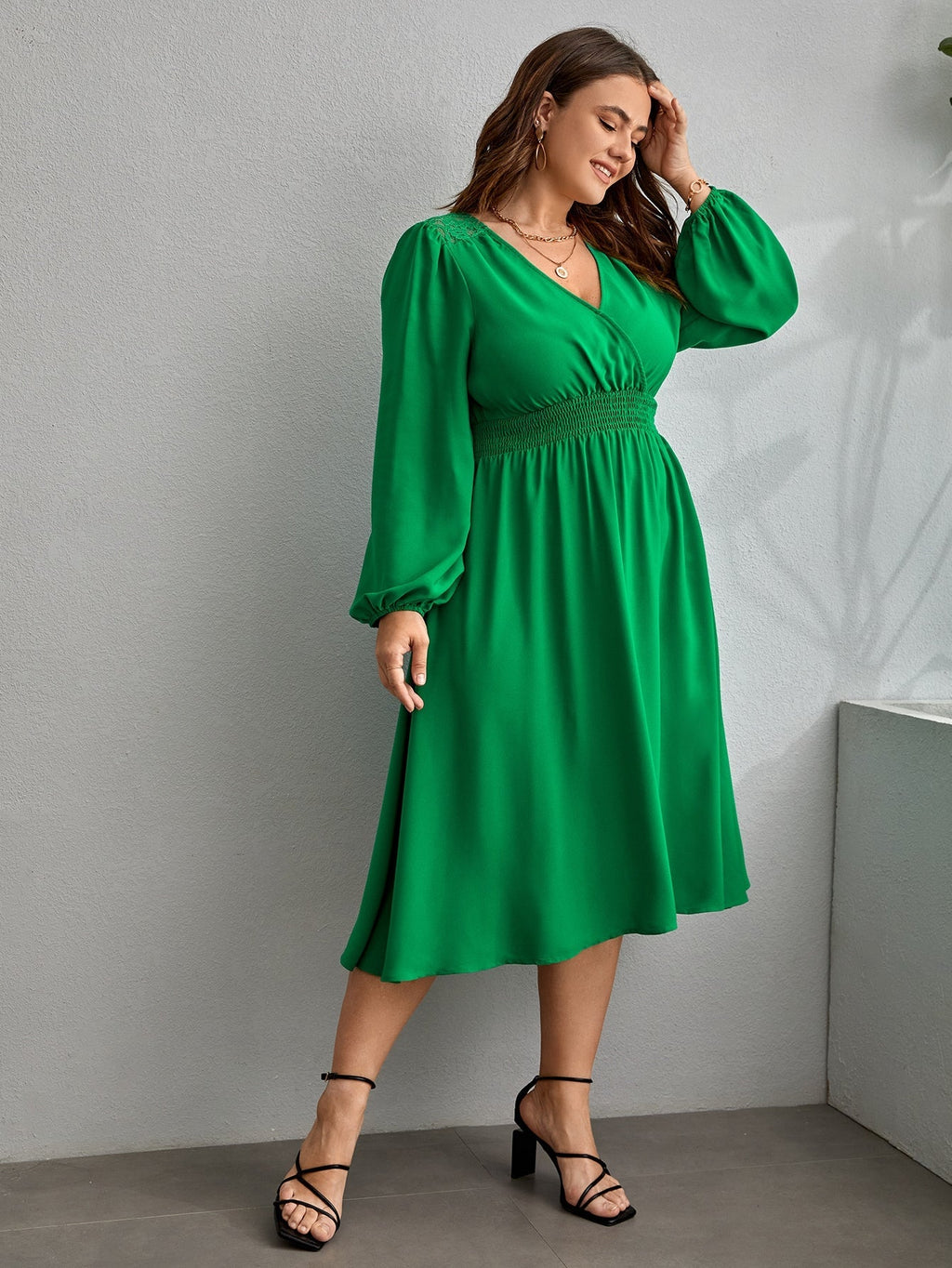 Vestido manga longa
