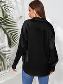 Blusa de cetim
