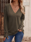Blusa decote em V