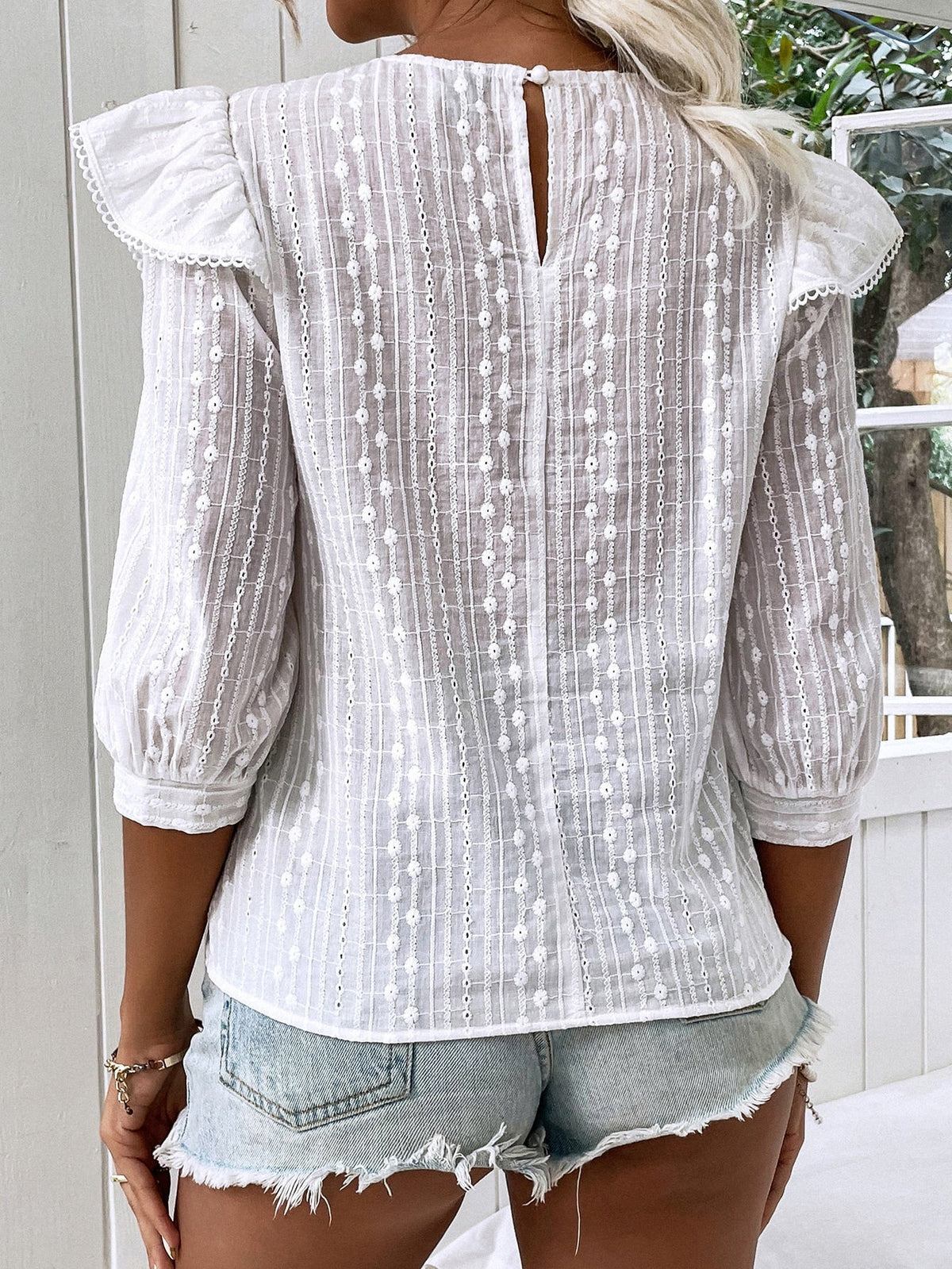 Blusa com babados