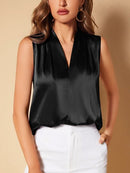 Blusa de cetim