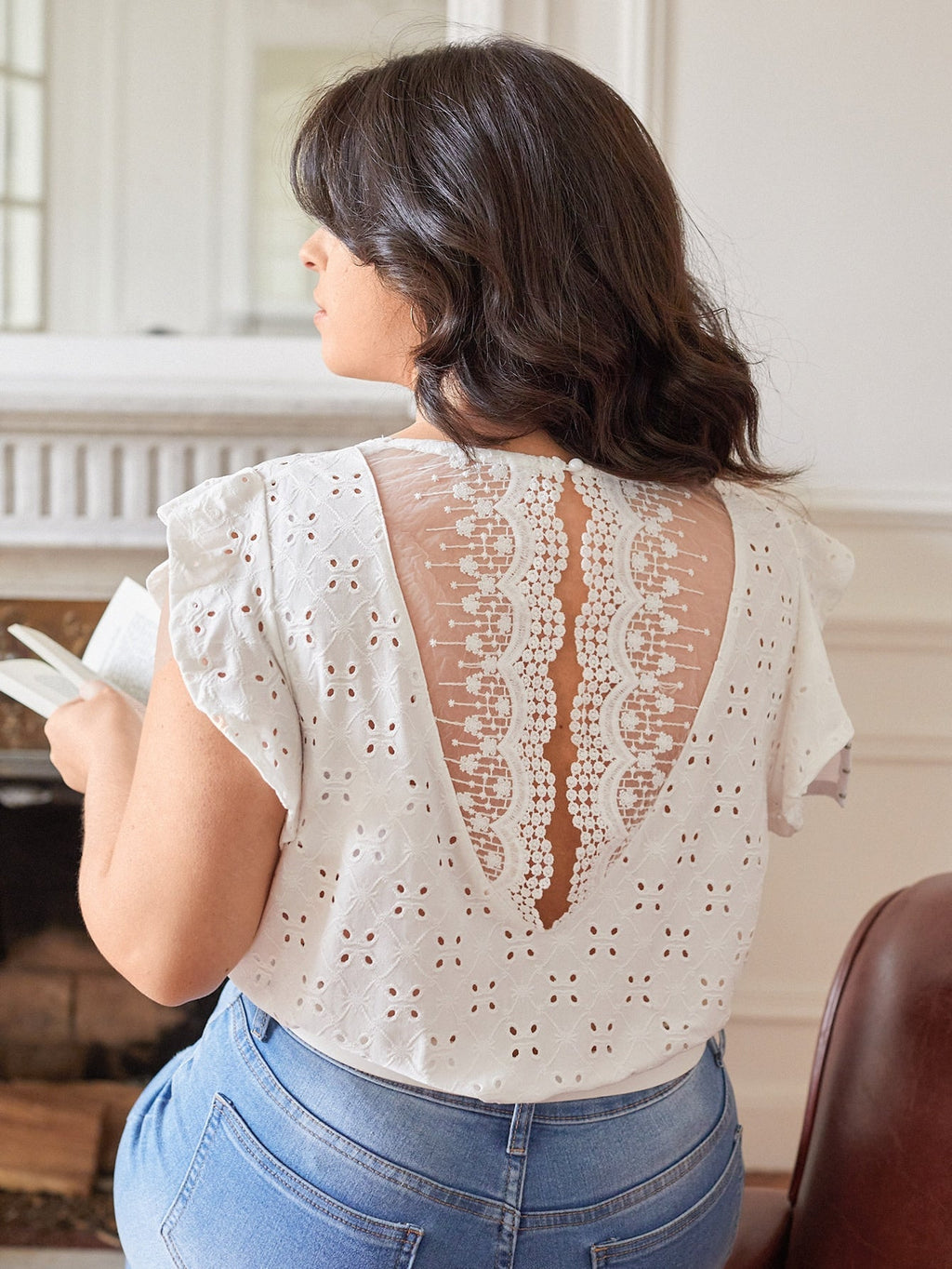Blusa com renda