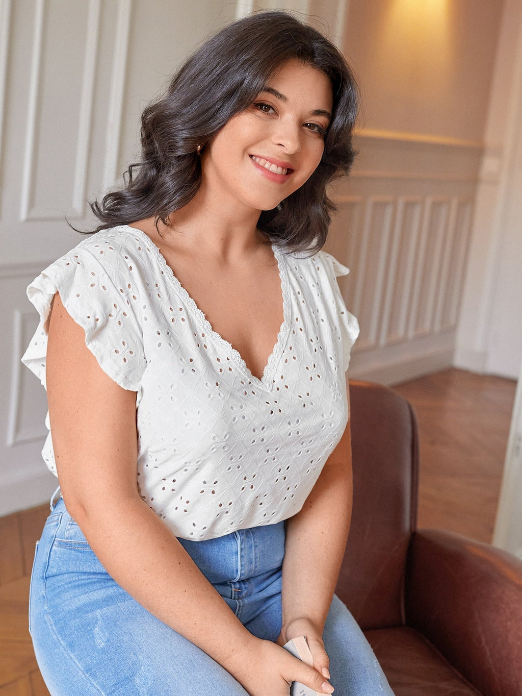 Blusa com renda