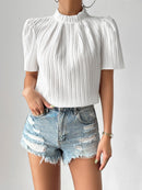 Blusa com gola alta