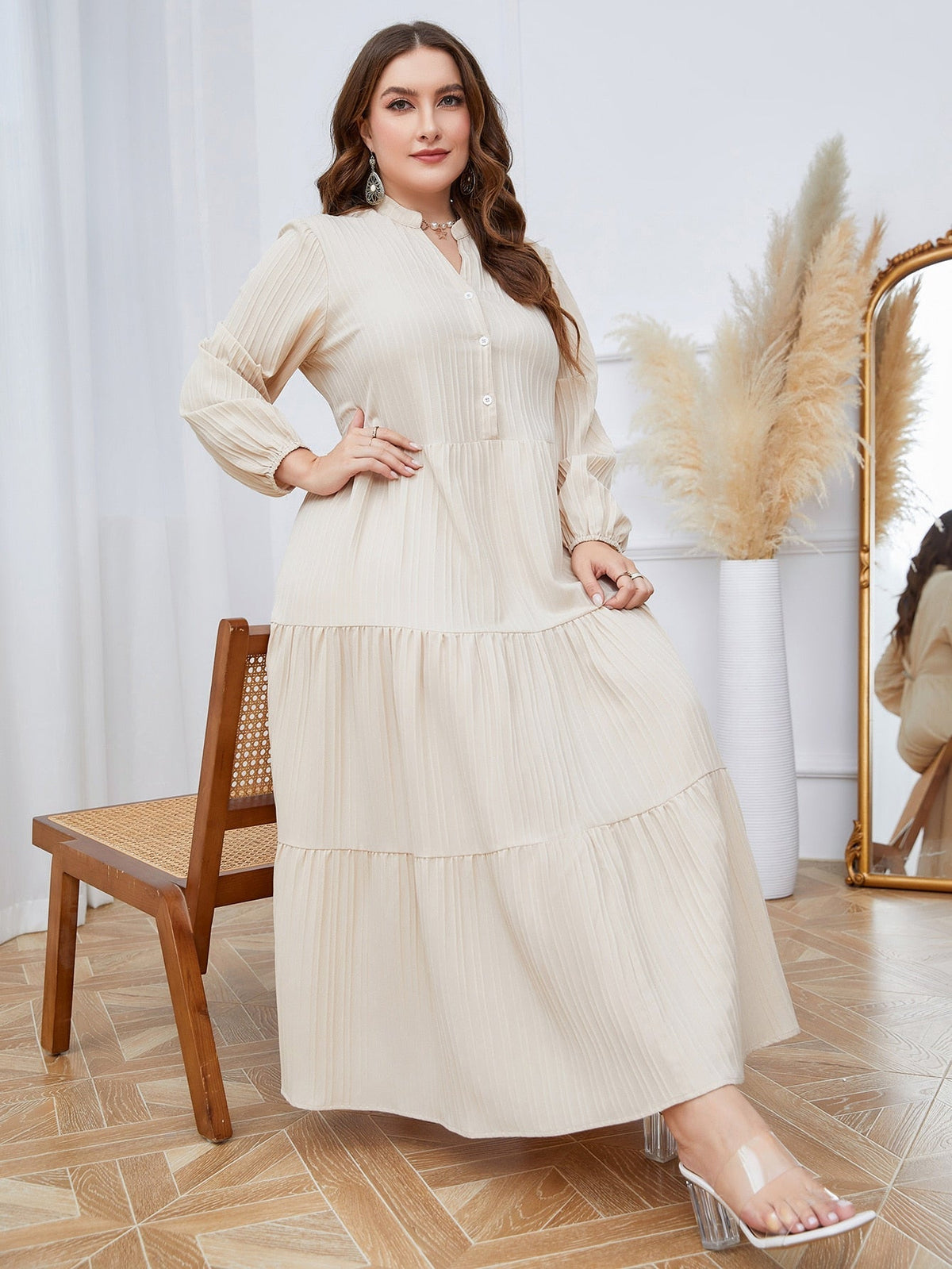 Vestido com babado