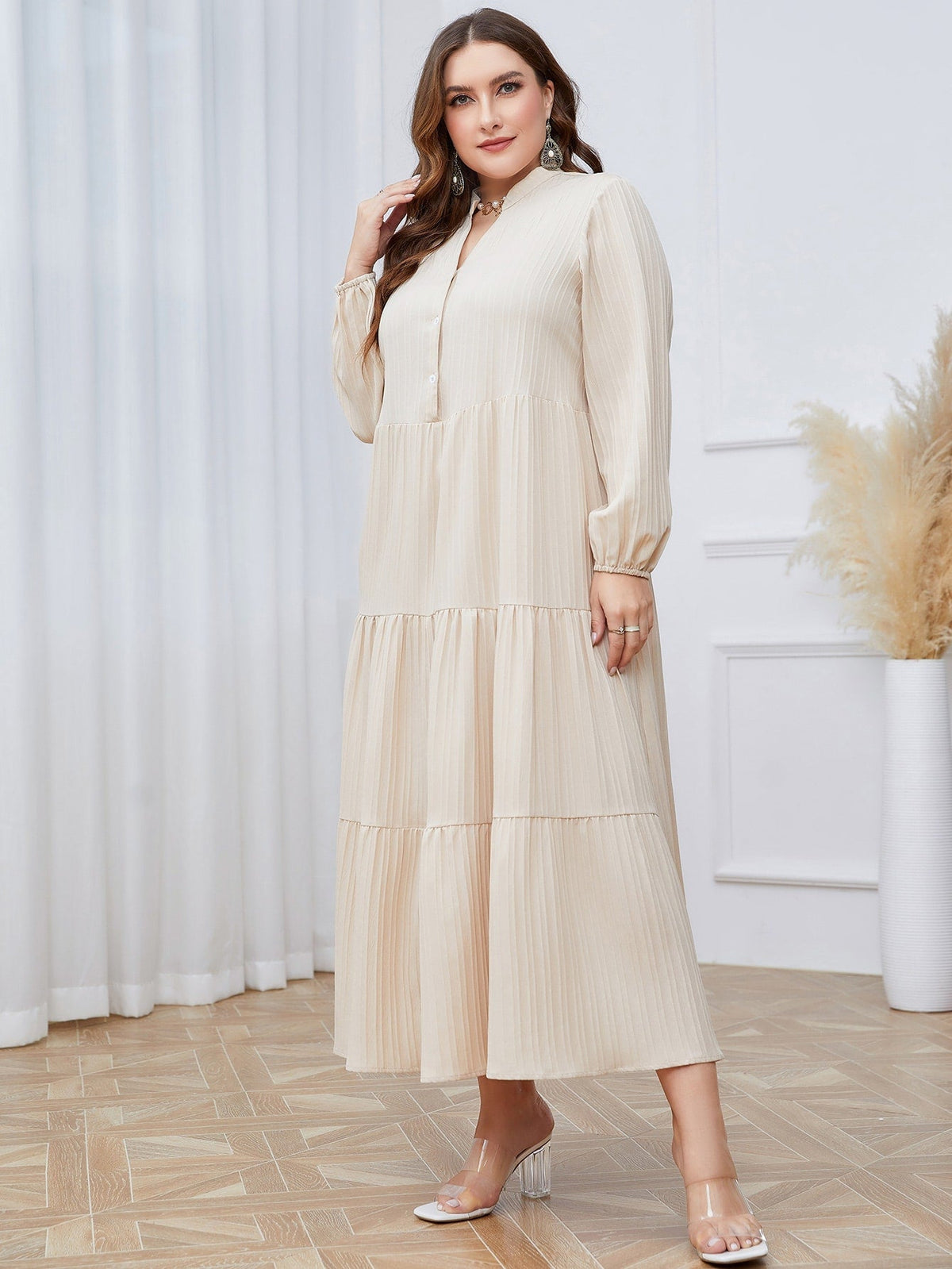 Vestido com babado