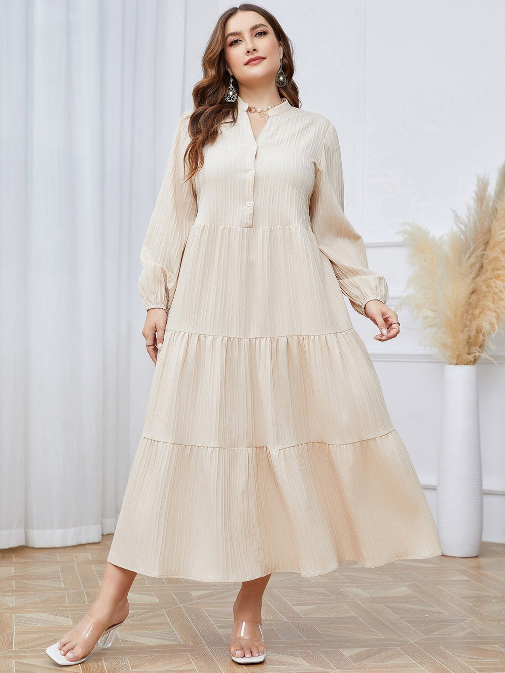 Vestido com babado
