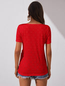 Blusa com decote em V
