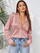 Blusa de cetim