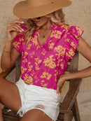 Blusa com estampa floral