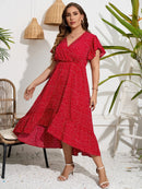 Vestido com decote V