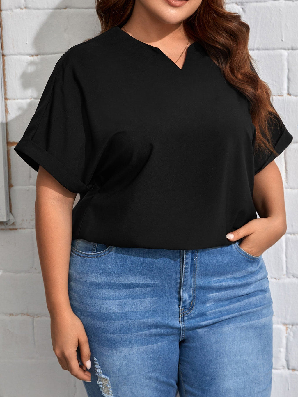 Blusa decote em V