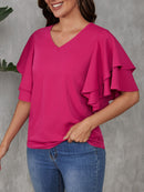 Blusa manga de borboleta