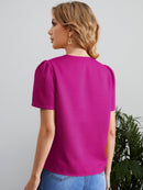 Blusa decote vazado