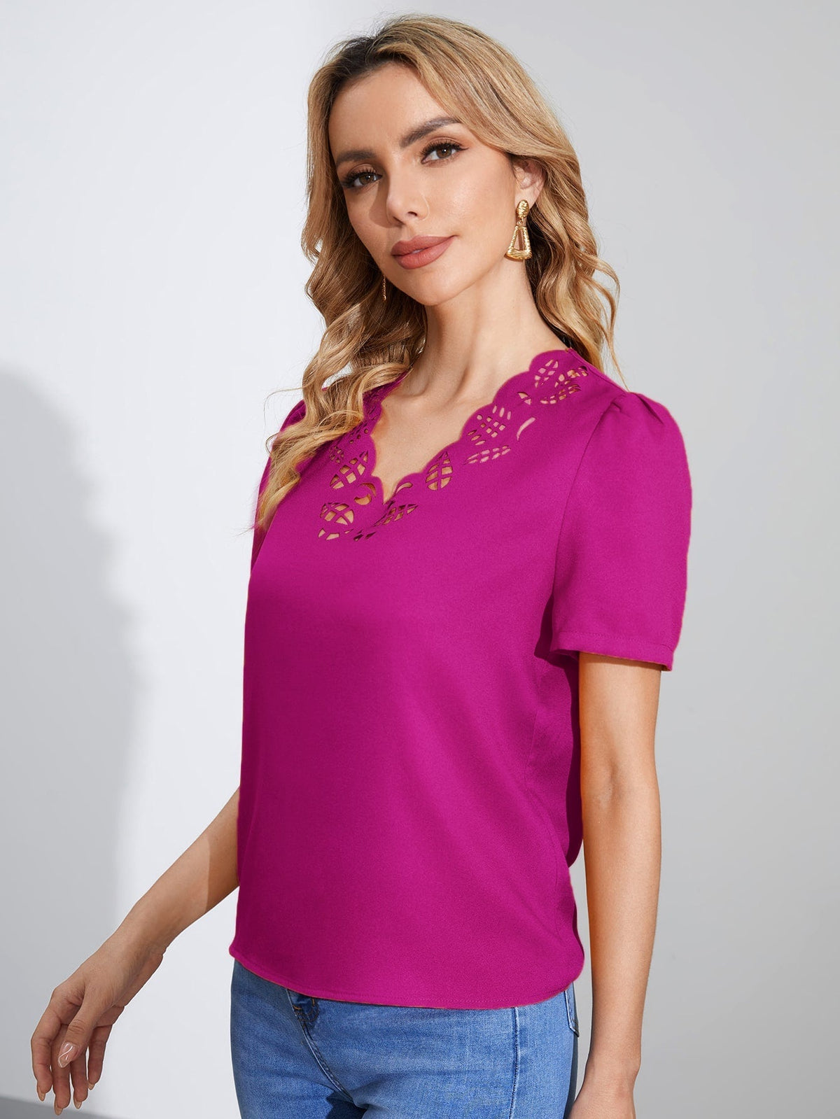 Blusa decote vazado