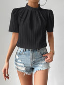 Blusa com gola alta