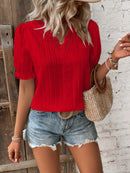 Blusa com renda de guipura