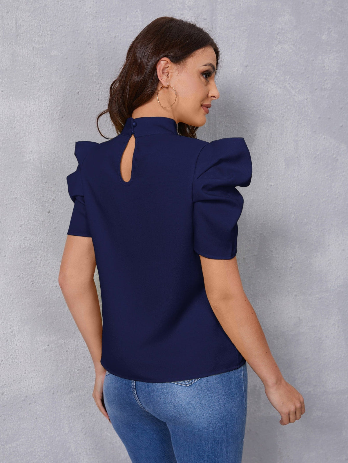 Blusa manga bufante