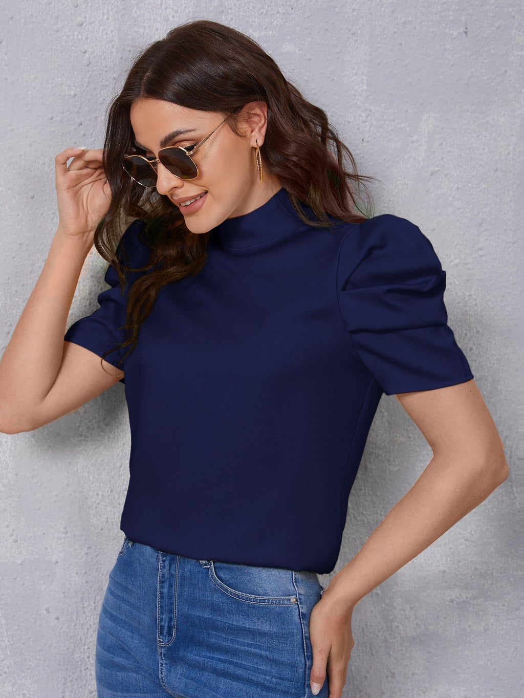 Blusa manga bufante