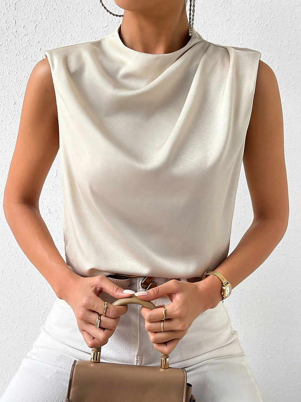 Blusa de cetim