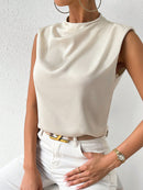 Blusa de cetim