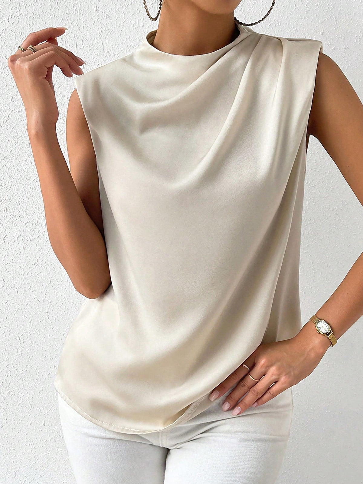 Blusa de cetim