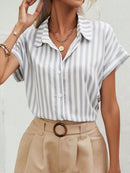 Camisa manga curta listrada
