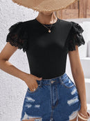 Blusa com manga borboleta