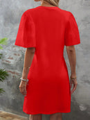 Vestido Manga De Borboleta