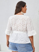 Blusa Peplum de lese