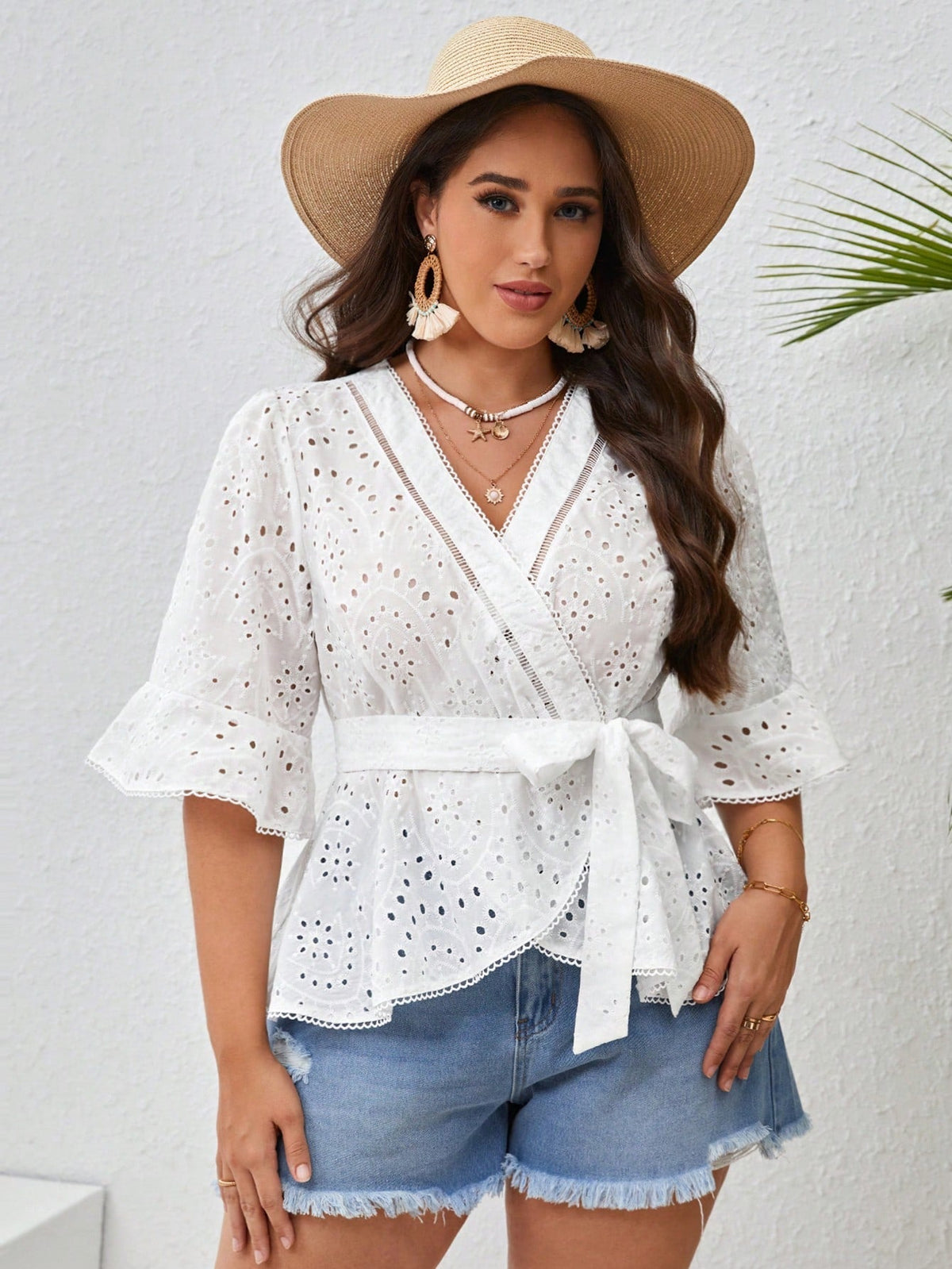 Blusa Peplum de lese