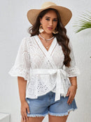 Blusa Peplum de lese