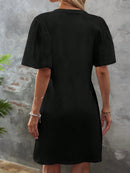 Vestido Manga De Borboleta