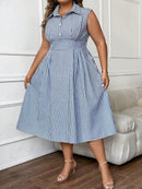 Vestido midi estampado