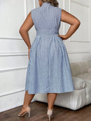 Vestido midi estampado