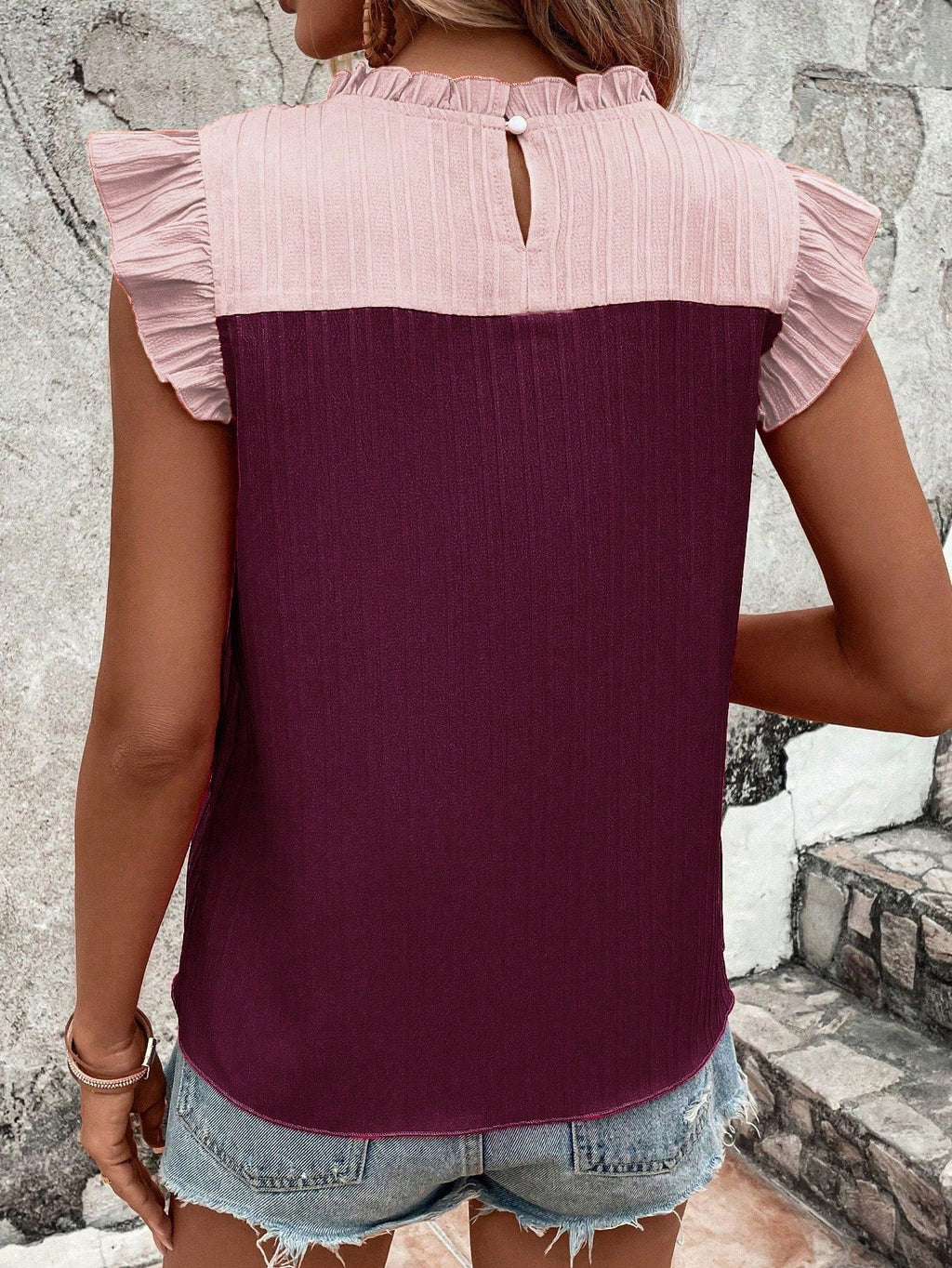 Blusa duo color