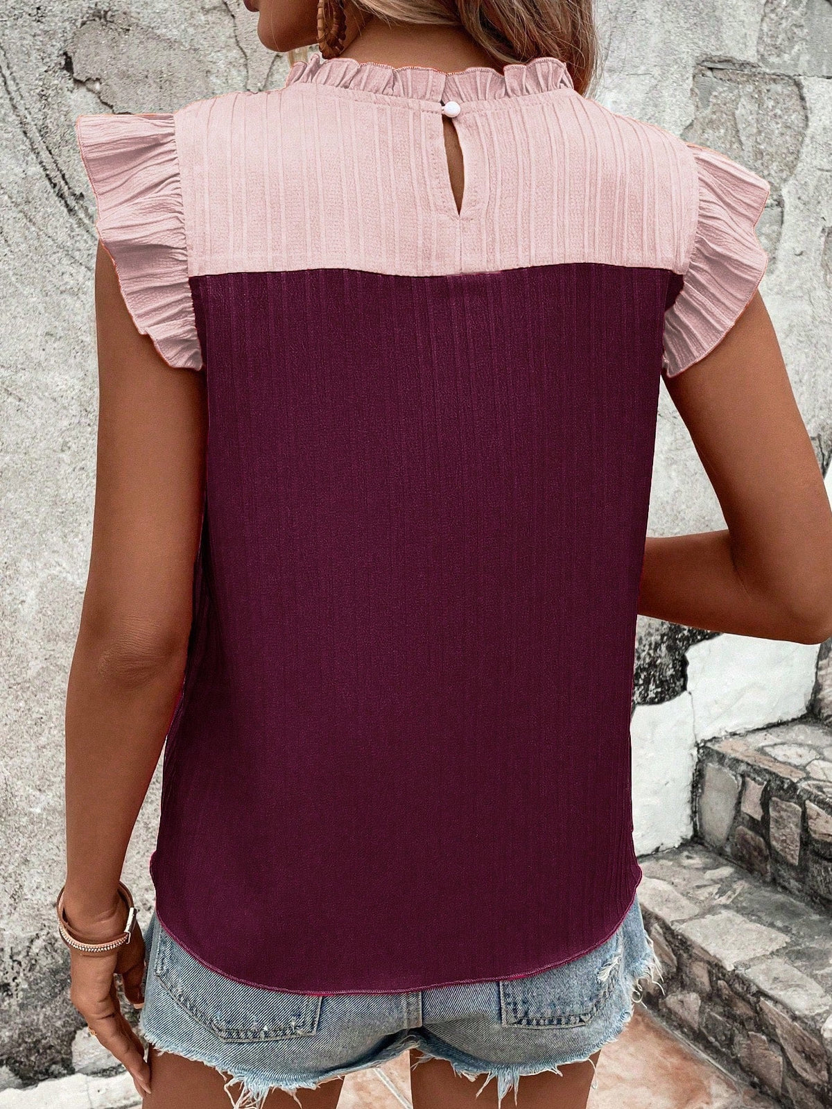 Blusa duo color