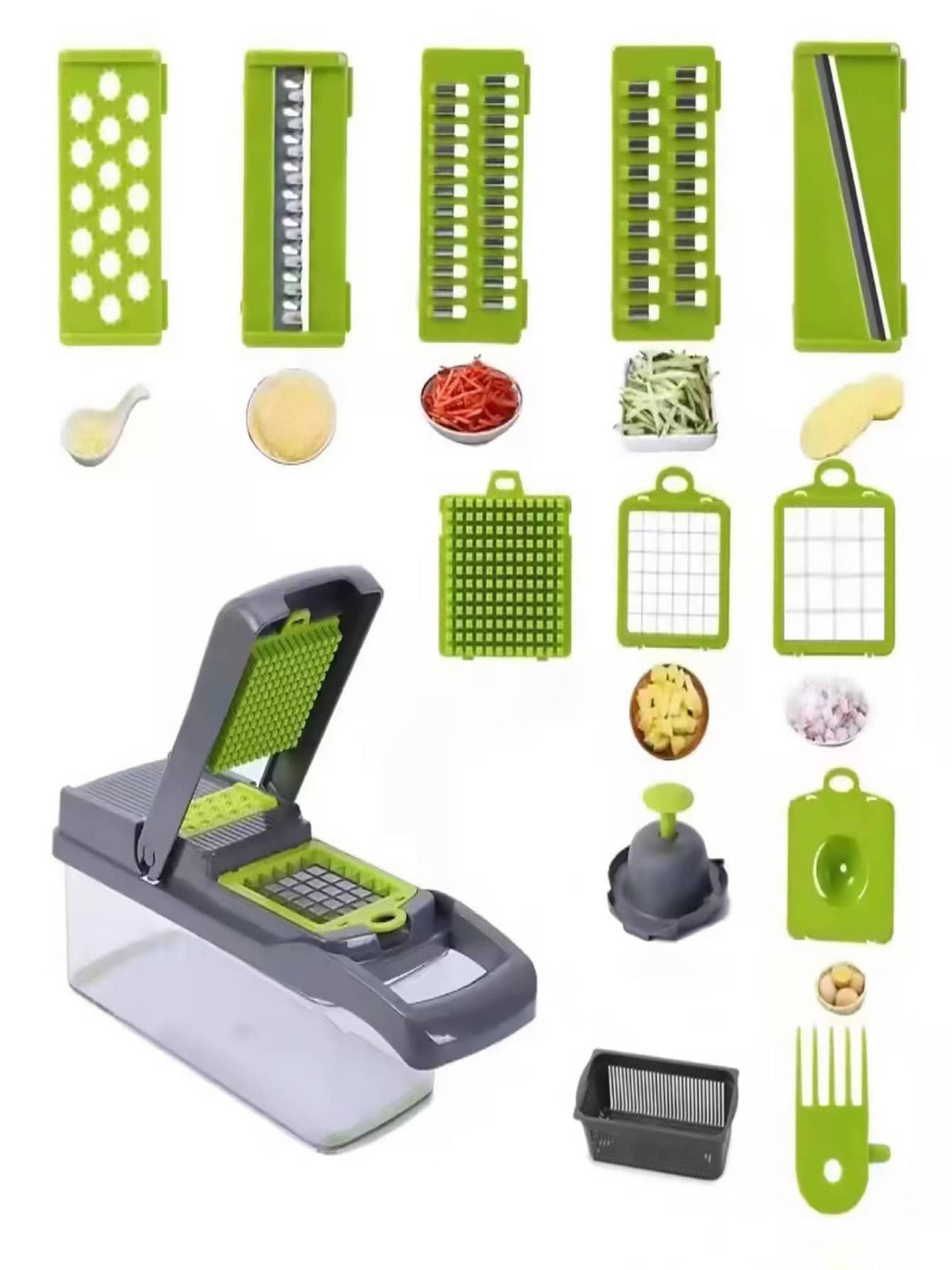 Cortador Fatiador Manual De Legumes Frutas E Verduras Laminas De Aço Inoxidável